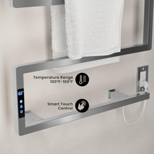 Swiss Madison Voltaire 5-Bar Electric Towel Warmer Heated Towel Racks for Bathroom in Chrome - color: Chrome