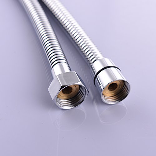 CIENCIA Shower Hose 3m Extra Long Stainless Steel Flexible Handheld Shower Head with Brass Fitting, FHA021 - color: Chrome, size: 3meters