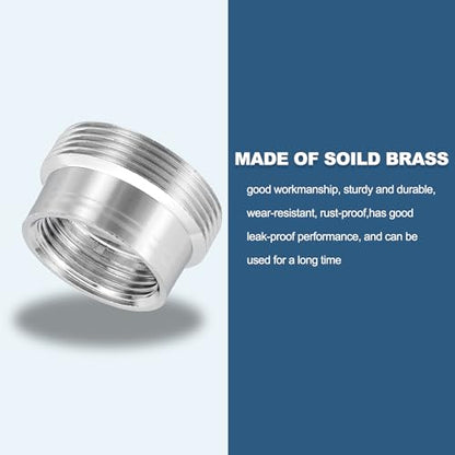 uxcell Faucet Aerator Adapter, M16 Female to M22 Male with Washer, 12mm Length - size: M16 Female to M22 Male, 12mm Length