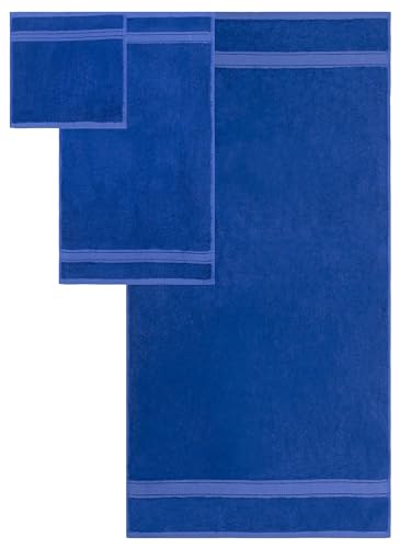 Bath Towel Set 8 PCS (8, Navy) - color: Navy