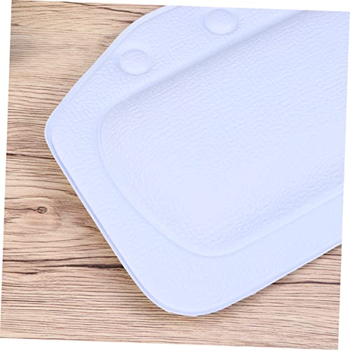 Ipetboom Sponge Bathtub Pillow with Suction Cups Waterproof Bath Cushion for Relaxation Light Blue Spa Headrest for Adults for Comfortable Bathing