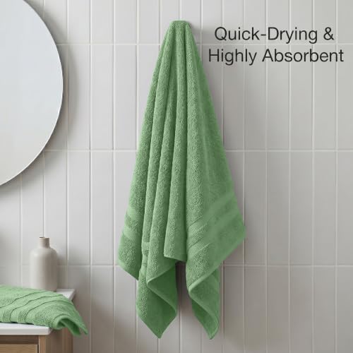 RIVERSIDE Pack of 2 Extra Large Bath Sheets 35 x 70 Inches, 100% Ring Spun Cotton, Hotel Quality, Oversized Bath Towels, Super Soft, Highly Absorbent & Quicker to Dry, Sage Green - color: Sage Green, size: Bath Sheets (PK 2)