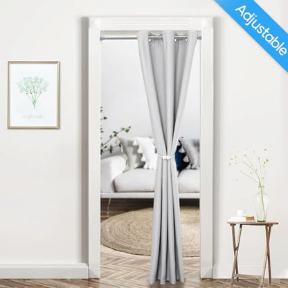 Tension Curtain Rod Silver Tension Rod 28 To 48 Inch Spring Curtain Rod Non Slip Tension Rods 1pcs For Windows No Drilling Adjustable Tension Rods of Curtain Window Closet Kitchen Wardrobe - color: Silver, size: 28-48 inch 1pcs