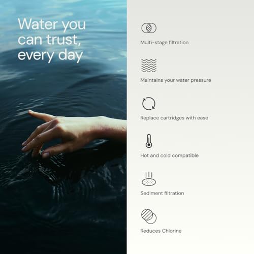 Aquabliss High Output Revitalizing Shower Filter - Reduces Dry Itchy Skin, Dandruff, Eczema, and Dramatically Improves The Condition of Your Skin, Hair and Nails - Chrome (SF100) | Vitamin C shower filter, vitamins and minerals infusion, softer-feeling sk