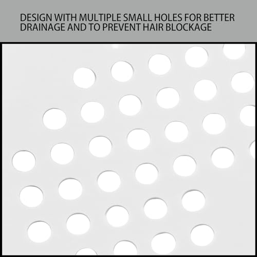2 Pack 5.5 Inch White rain Hair Catcher | Silicone, Square ,140mm, Sink Drain Strainer, Shower Drain Hair Catcher, Drain Protector Hair Stopper, For Bathroom Bathtub