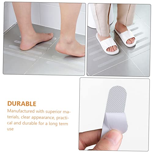 Ciieeo 12pcs Bathtub Sticker Slip Shower Sticker Skid Strips Peva Nonslip Adhesive Strips for Bathroom Safety
