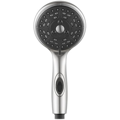 Dura Faucet DF-SA432-SN RV Handheld Shower Wand (Satin Nickel) | RV handheld shower wand with water-saving control. Fits standard RV shower hoses. Brushed Satin Nickel finish. - color: Brushed Satin Nickel, size: Shower Wand