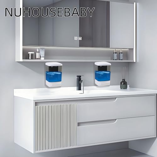 Manual Soap Dispenser Wall Mounted 33.8oz Bathroom Commercial | Durable ABS,Leak-proof,Rustproof.Big Capacity.Easy Install & Refill,Suitable Various Locations & Liquids.1000ML