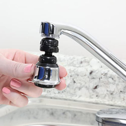 Danco Dual Thread Swivel Sprayrator, Chrome, 10500 - color: Chrome, size: Dual Thread Swivel