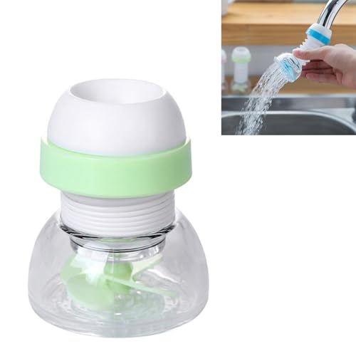 Faucet Water Filter,360°Rotating Faucet Nozzle Water Filter,Water Filter for Sink Bathroom Faucet Extender for Kitchen Sink Water Filter Water Faucet Extender Filter Shower Faucet (Green) - color: Green