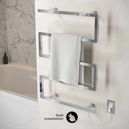 Swiss Madison Voltaire 5-Bar Electric Towel Warmer Heated Towel Racks for Bathroom in Chrome - color: Chrome