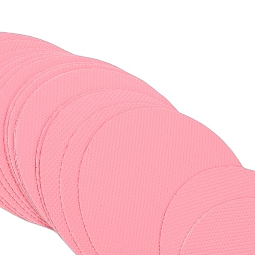 TARSHYRY 24 Pcs Slip Shower Sticker Premium PEVA Non Slip Stickers for Bathtub Shower Stairs with Easy Install Adhesive for Bathroom Boat Clear - color: Pink