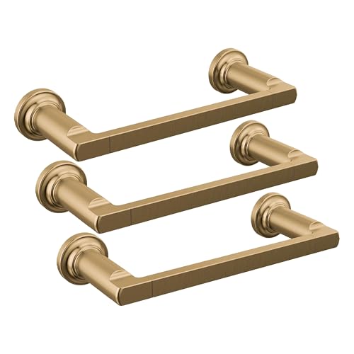 DELTA Faucet 78908-CZ Tetra 8 in. Hand Towel Bar Bath Hardware Accessory in Champagne Bronze (Pack of 3) - color: Champagne Bronze, size: 8 inch (Pack of 3)
