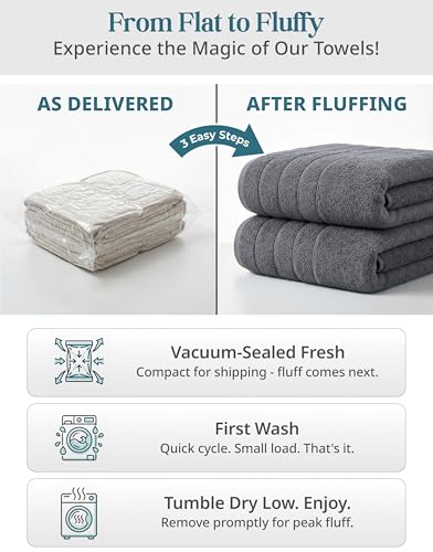 Casa Platino Cotton Towels Set for Bathroom - 18 Pc Family Pack - Super Soft & Quick Dry - 6 Bath, 6 Washcloth, 6 Hand Towels - Oeko TEX Certified, Machine Washable & Durable - Cool Grey - color: 01: Cool Grey, size: 18 Piece Towel Set