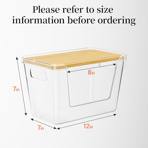 Delamu 2 Pack Trash Bag Dispenser, Stackable Garbage Bag Holder | Clear Acrylic Organizer Bins for Under Sink Organization, Pantry Storage, Cabinet, Kitchen, Laundry, Bathroom - size: XL-2 Pack
