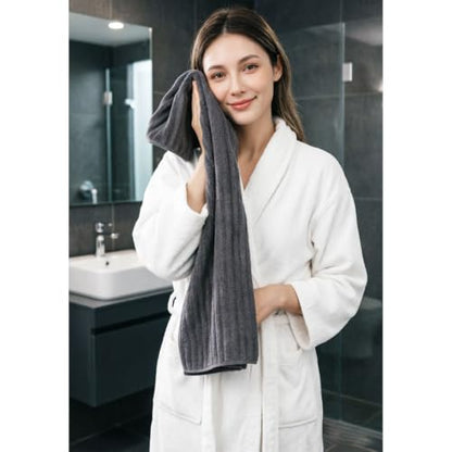 3-Piece Hand Bath Towels 14 X 29.6 Inchs, Quick-Dry Microfiber Washcloths with Hanging Loop, Soft & Absorbent Face Towels for Bathroom Kitchen Gym Travel - color: 1darkgrey-1lightgrey-1coffee