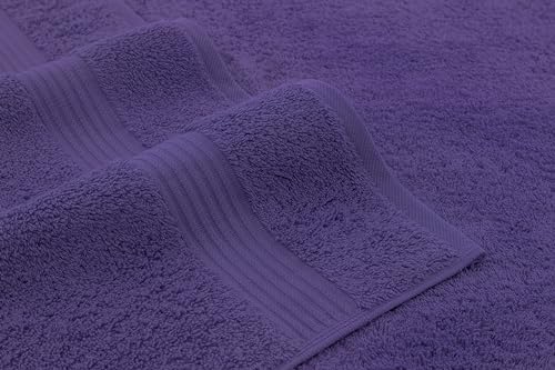 American Veteran Towel, Hand Towels for Bathroom Set of 4, 100% Cotton Turkish Hand Towel Sets, Soft Hand Face Towels, Purple Hand Towels - color: Purple