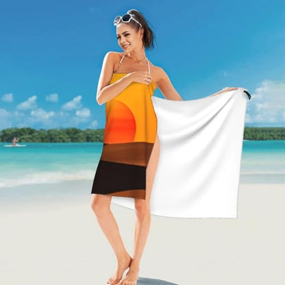 Sunset Lake Quick Dry Bath Towels - Super Soft Bath Towels for Home, Spa, Gym, Travel - color: Sunset Lake, size: 27.5"x55"