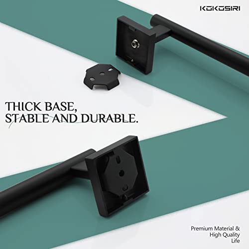KOKOSIRI 32'' Towel Rails Bathroom Towel Bars Matte Black 32 Inch Bath Towel Holder for Washroom Kitchen Wall Stainless Steel B4005BK-L32 - color: Matte Black, size: 32-Inch