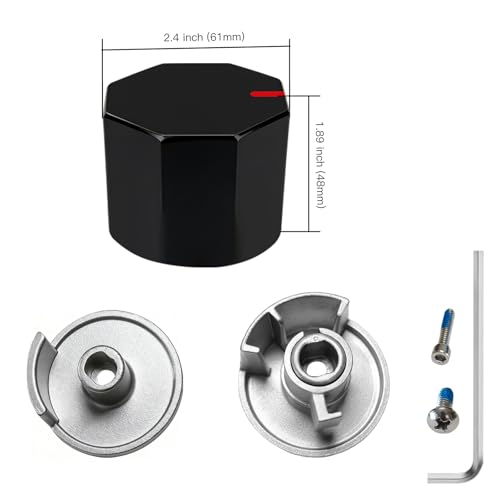 All Metal Replacement for 100657 Moen Tub/Shower Lever Handle,Compatible with Moen Valve Systems and trol Valve,A Fashionable Polygonal knob Style,Matte Black