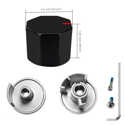 All Metal Replacement for 100657 Moen Tub/Shower Lever Handle,Compatible with Moen Valve Systems and trol Valve,A Fashionable Polygonal knob Style,Matte Black