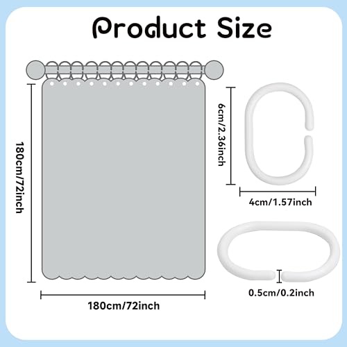 Black Waterproof Fabric Shower Curtain Liner 72"x72"with PEVA Shower Curtain Liner with Rustproof Grommets and 3 Magnets - Soft Hotel Quality Cloth Shower Liner, Light-Weight Standard Size - color: Black, size: 72"W x 72"L (Pack of 1)