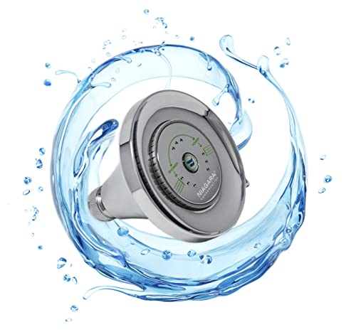 Niagara Conservation N3912CH Earth Luxe High Efficiency Showerhead, Chrome - color: Chrome, style: 1.25 GPM