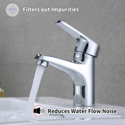 Bathroom Sink Aerator,2.2 GPM Faucet Aerator, Made of Solid Brass and Stainless Steel,15/16 Inch Male Thread Faucet Replacement with Gasket,For Kitchen and Bathroom,6PCS(Silvery) - style: Male-6PCS