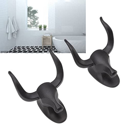 2 Pcs Heavy Duty Wall Mount Hooks Towel Robe Hook Punch Free Clothes Coat Hooks for Bathroom Bedroom Kitchen