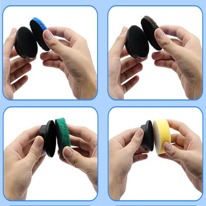 Electric Spin Scrubber Brush Heads Set for NOLYTH Power Spin Scrubber, 6 Pack Replaceable Brush Heads for Cleaning Corners Grout Stain on Stove, Sinks, Tubs, Tiles, Bathroom, Kitchen etc | Power Spin Scrubber, 6 Pack Brush Heads for Cleaning Corners Grout