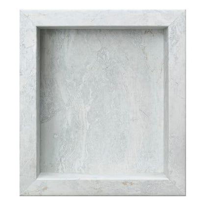 Palisade 17.5 in x 15.5 in Vinyl Shower Niche Polar Frost | Waterproof Shower Insert - color: Polar Frost