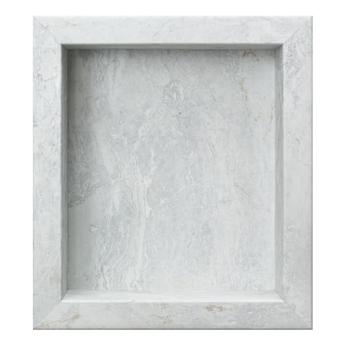 Palisade 17.5 in x 15.5 in Vinyl Shower Niche Polar Frost | Waterproof Shower Insert - color: Polar Frost