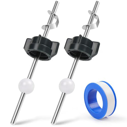 2 Pcs Sink Pivot Rod Replacement, 18MM Ball, Pop Up Center Piece Assembly | Ball Pop Up Stopper, Compatible with Price Pfister, Delta, Bathroom Sink Drain Repair Kit - size: 18 mm