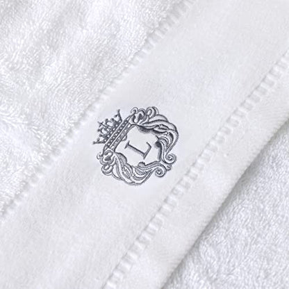 Luxury Bathroom Super Soft and Highly Absorbent Premium 100% Cotton Bath Towel Set for Gifts (White-L) - color: White-l