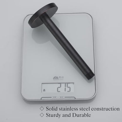 RANDOM 8 Inches Ceiling Mount Shower Arm with Flange,Oil Rubbed Bronze.RD91038-8-ORB - color: 8″Oil Rubbed Bronze(Round Flange)