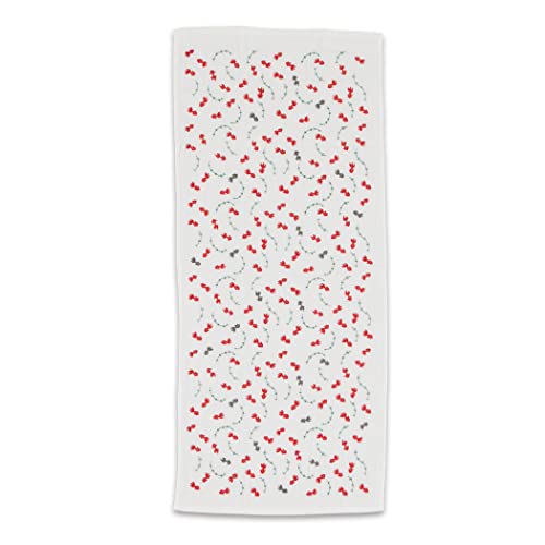 NOREN Japanese Hand Towel (Senshu Osaka Towel - Goldfish) Cotton Towel/Made in Japan 100% Cotton/Quick Drying Absorbent Ultra Soft Thin/Japanese Pattern - color: Goldfish, size: Hand Towel