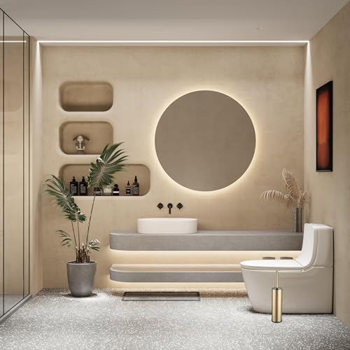 Toilet Brush and Holder Set Premium Material Toilet Bowl Cleaner Free Standing Toilet Bowl Brush and Holder Gold - color: Gold