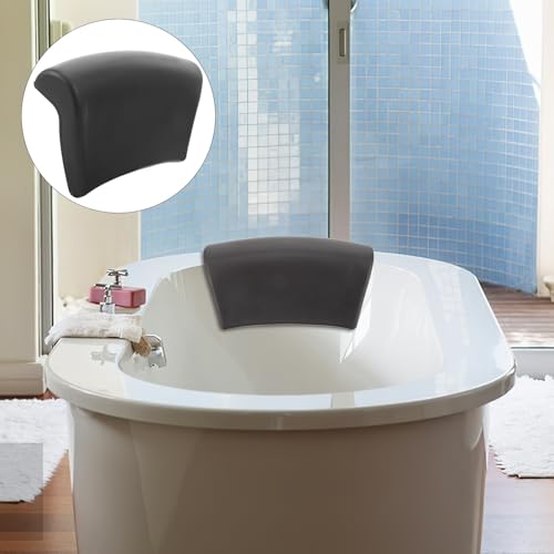 Non-Slip Bath Pillow for Bathtub with Suction Cups, Tub Pillow Head Neck Support for Soaking, Bathroom Bath Cushion Accessory