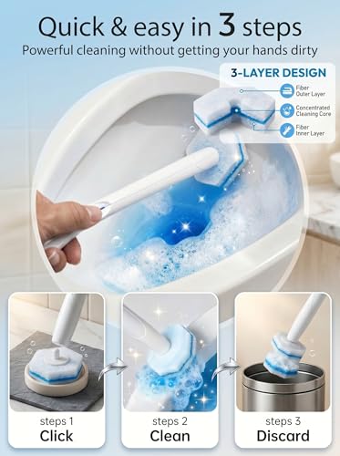 50 Pack Wand Refill for Clorox – Water-Activated Cleaning Liquid, Rich Foam, Fresh Scent, Sturdy & Non-Breakable, Disposable & Easy to Use - color: 50 Pack