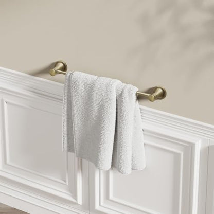 Towel Racks for Bathroom Wall Mounted Bath Towel Bar Antique Brass | Adjustable 16-26 In, Wall Mounted Towel Holder, Stainless Steel, Rustproof, Towel Bar Rod Hanger Hardware Accessories Hotel - color: Antique Brass