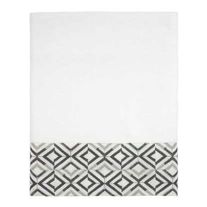 Avanti Linens - Bath Towel, Soft & Absorbent Cotton (Harlow Collection, White) - color: White, size: Bath Towel
