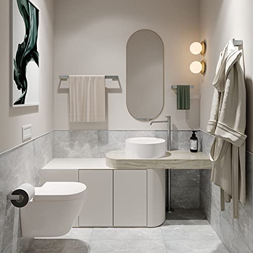 Fapully 5 Piece Bathroom Hardware Set Stainless Steel Bathroom Accessories | Brushed Nickel | SUS304 Stainless Steel | Wall Mounted - color: Brushed Nickel, style: 5 Piece