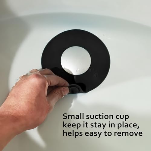 Seatery Bathroom Sink Stopper, Tub Stopper, Bathtub Drain Stopper, Bath Tub Plug, Bathtub Drain Cover, Bathtub Drain Plug, Sink Drain Cover, Sink Plug，Black - style: Stopper-1PCS