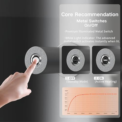 Z&Zhanle Electric Towel Warmer Rack, 3-Bar Wall Mount, Hidden Style, One-Touch Start, White, (Satin Black) - color: 3-bar Satin Black