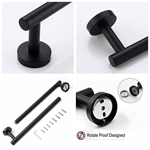 20 Inch Towel Bar 2 Pack for Bathroom 9/12/16/20/24/28/33 Inch Kitchen Hand Towel Holder Matted Black Stainless Steel 304 RUSTPROOF Wall Mount Towel Rod 2 of Pack (2, Matted Black, 20 Inch) - color: Matted Black, size: 20 Inch