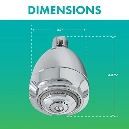 Niagara Conservation Earth Spa with Soap and Soak High Efficiency 1.5 GPM Showerhead in Chrome, N2915C-V - color: Chrome - with Soap & Soak Valve, size: 1.5 GPM