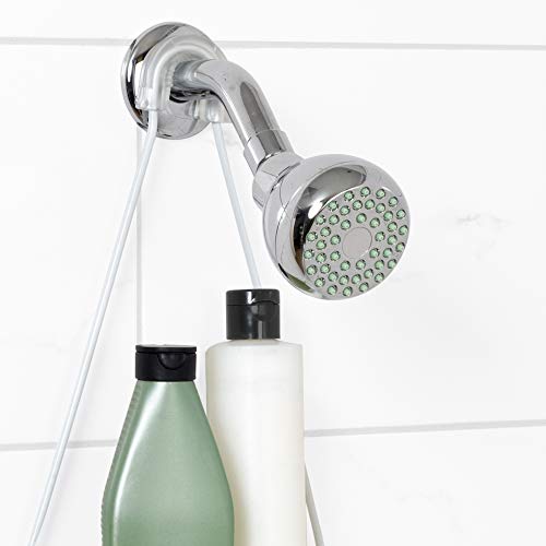 Zenna Home Shower Caddy Hanging Bathroom Organizer, Stainless Steel Shower Rack with 1 Wire Shelf and Soap Dish, Rustproof Over Shower Head Storage System, White - size: 1 Shelf and Soap Dish, style: Narrow