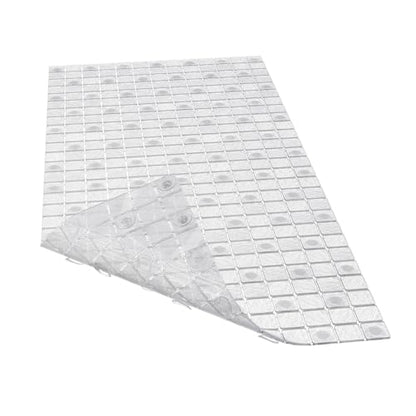 Hargiis Non-Slip Bathtub Mat, Anti Slip Shower Mat, Fast Drying Bathtub Mats, Foot Scrubber Mat, Anti Slip Mat for Tub, Floor, Bathroom, Kitchen, Home, Hotel (Clear 32"×15") - color: Clear