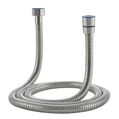 118-Inch Shower Hose, Kink-Free Stainless Steel Shower Hose – Electroplated Handheld Hose Attachment with Stainless Steel Insert & Nut for Pet Bathing and Cleaning (Brushed Nickel) - color: Brushed Nickel, size: 118 Inch