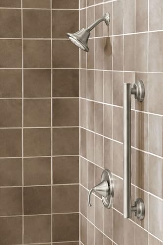 Moen YG0736BN Bathroom Safety 36-Inch Stainless Steel Modern Bathroom Grab Bar, Brushed Nickel - color: Brushed Nickel, size: 36 Inch